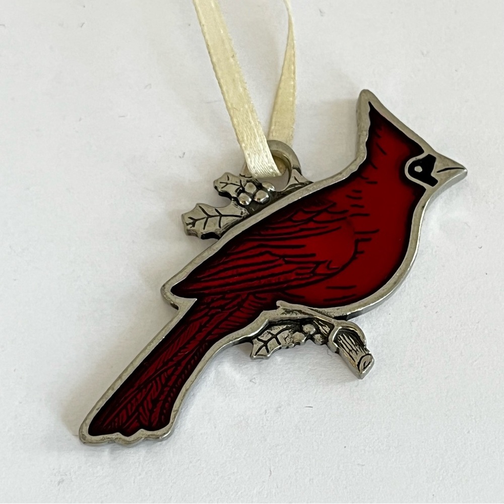 Danforth Pewter Cardinal Ornament - Picture 8 of 8